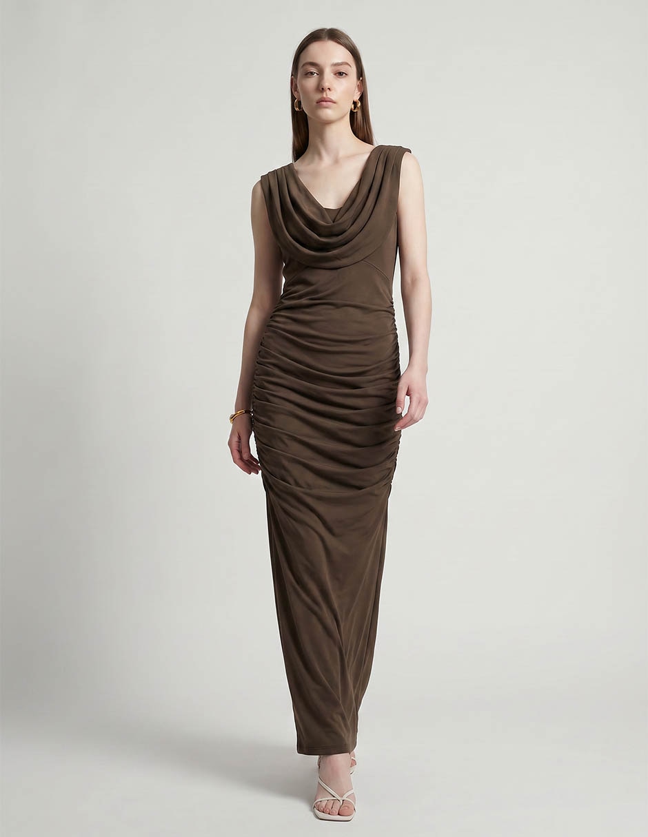Vestido Maxi De Fiesta Escote V