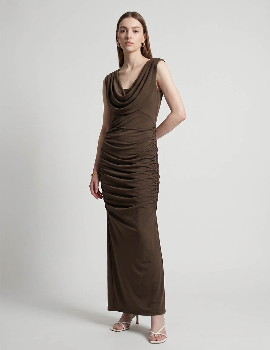 Vestido Maxi De Fiesta Escote V