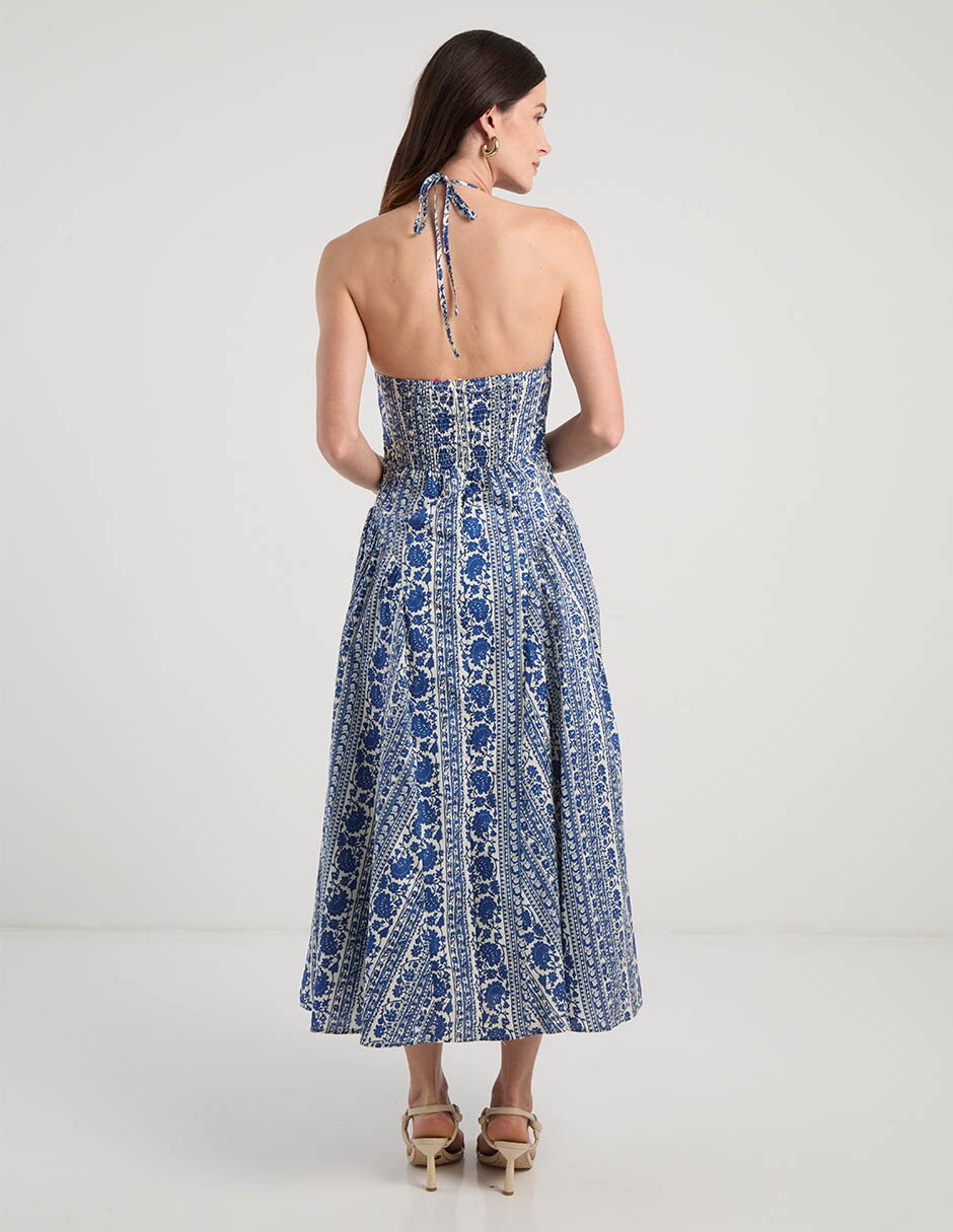 Vestido crop de fiesta rue de la paix espalda abierta