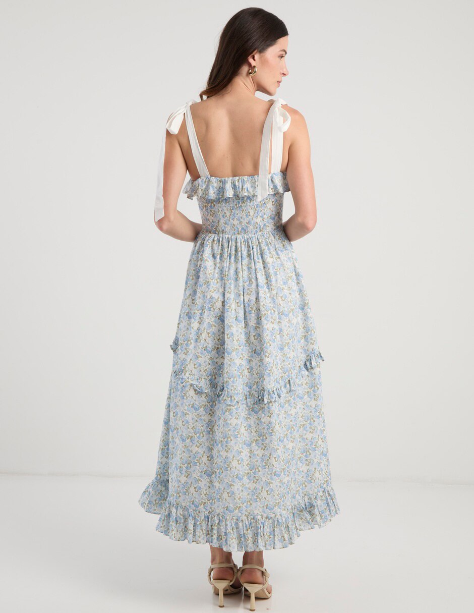 Vestido crop de fiesta rue de la paix escote cuadrado