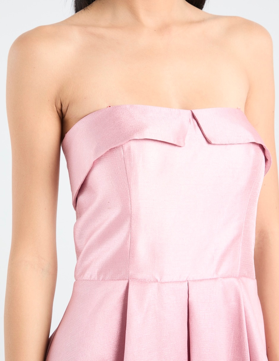 Vestido maxi de fiesta escote Bardot