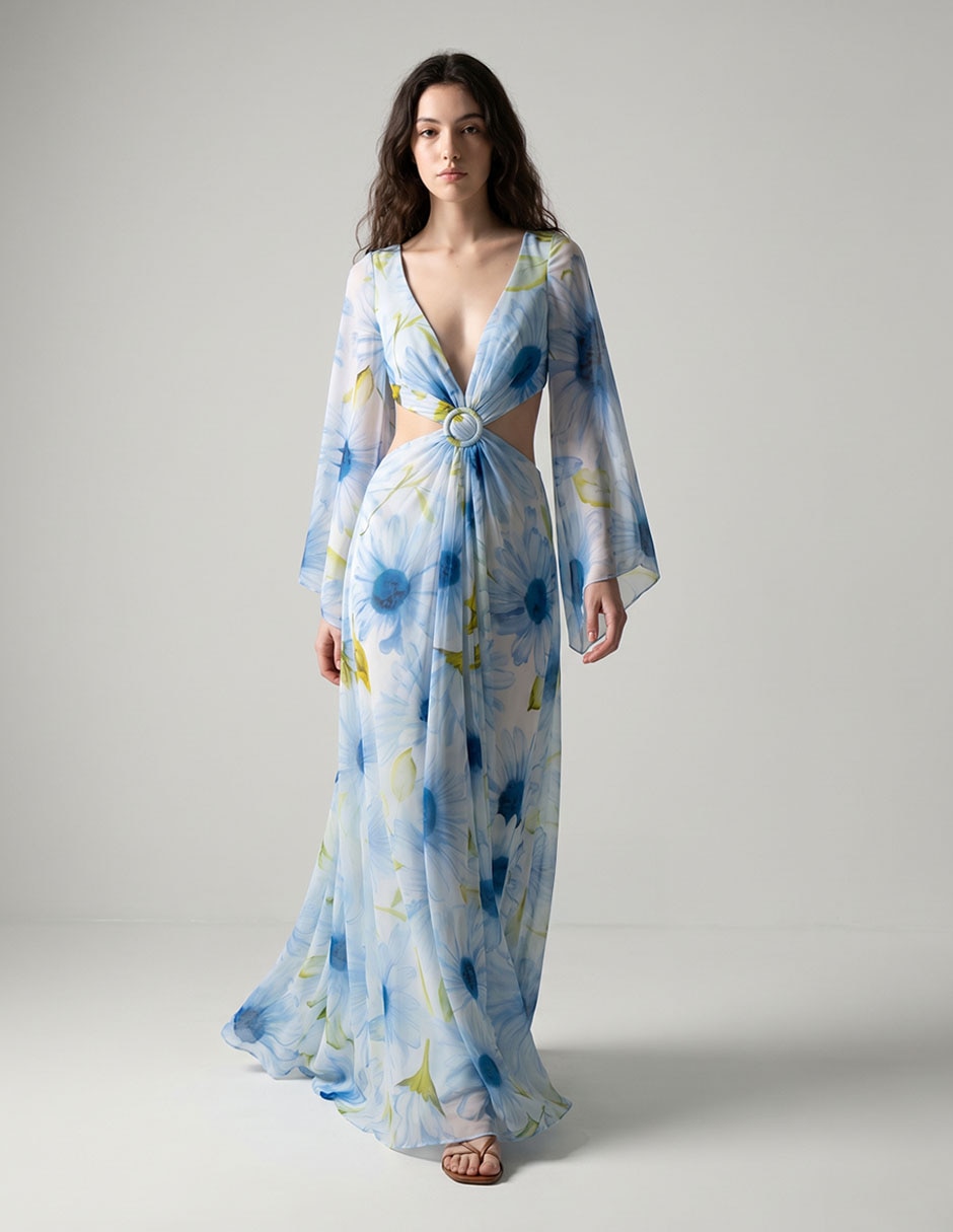 Vestido largo fiesta para mujer