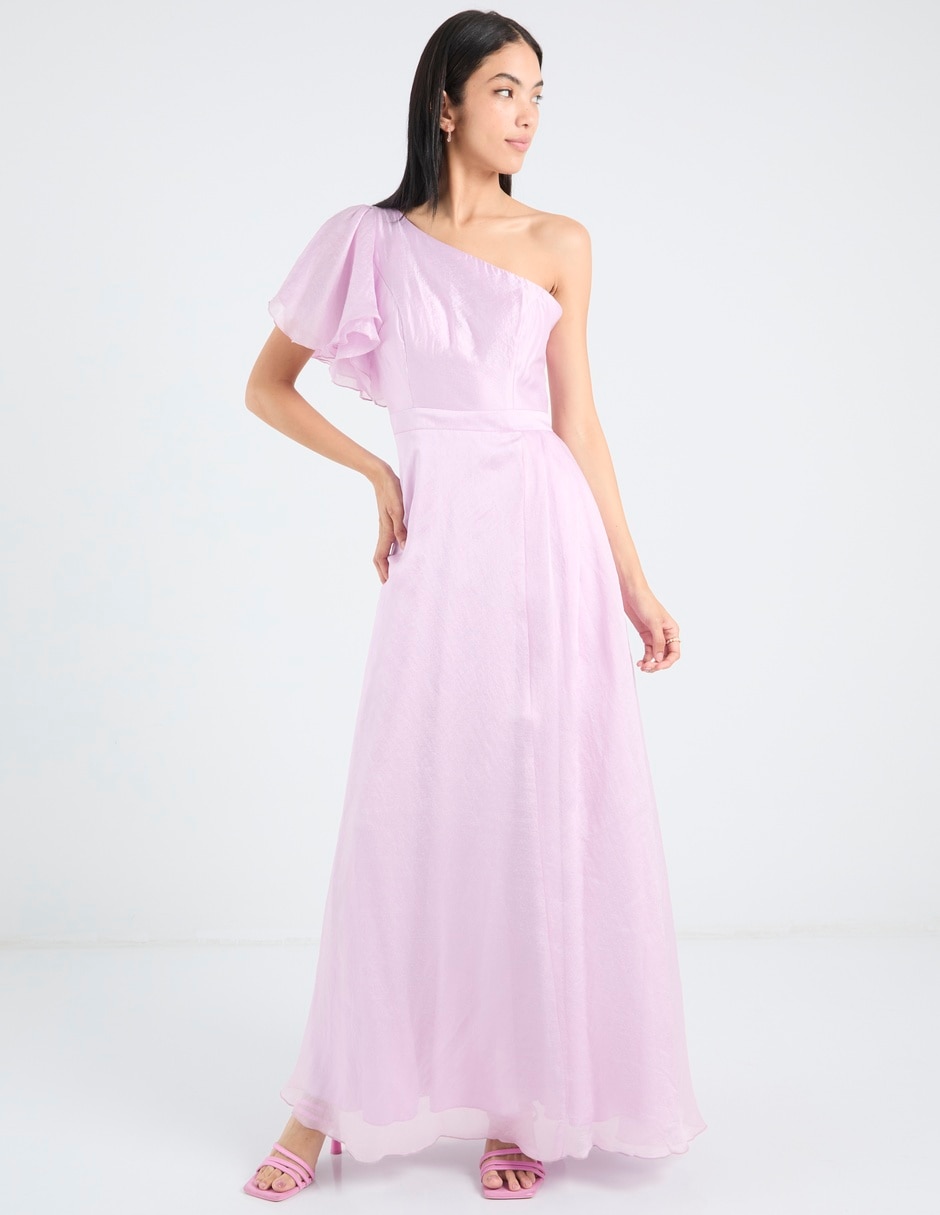 Vestido maxi de fiesta escote medio 2