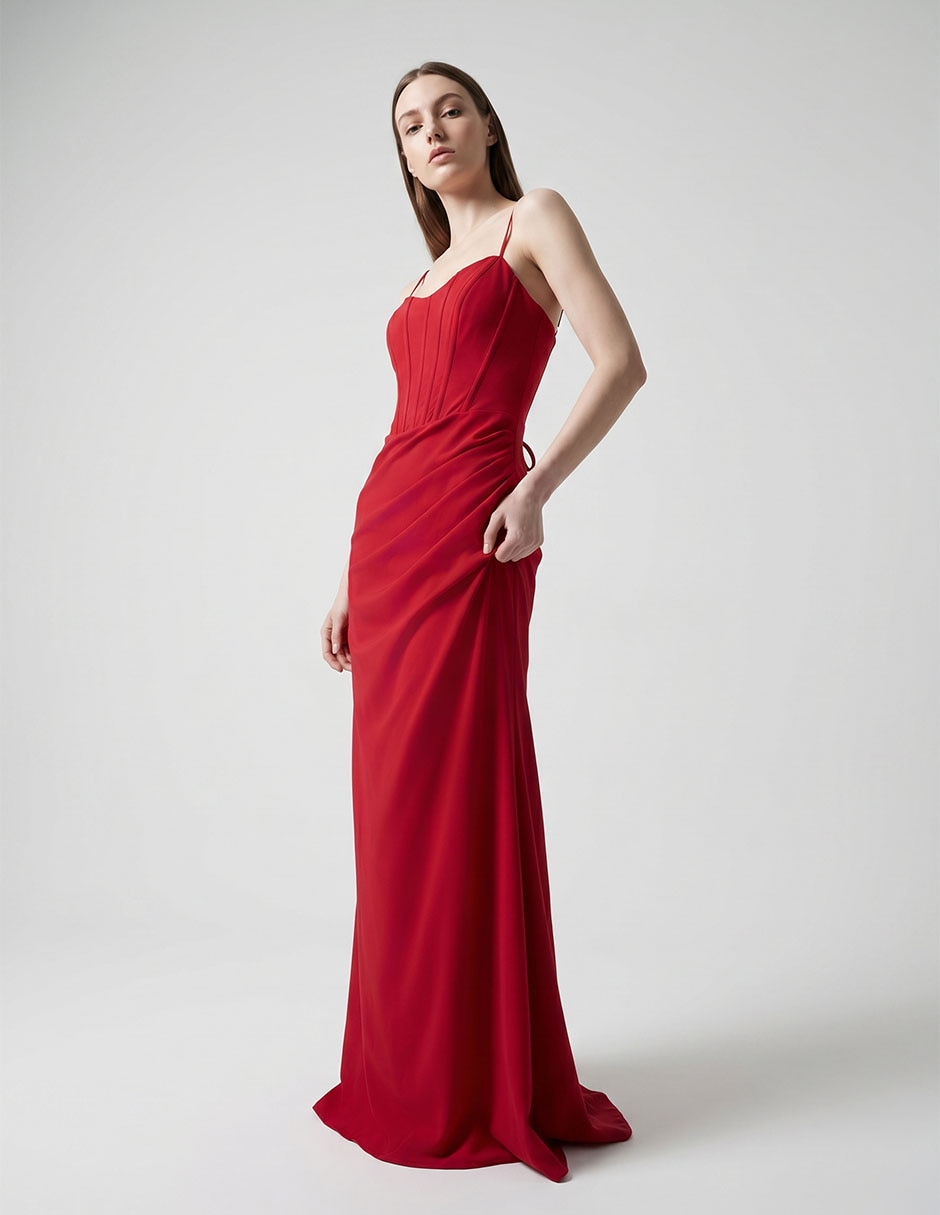 Vestido maxi de fiesta espada cruzada Vestido maxi de fiesta espada cruzada