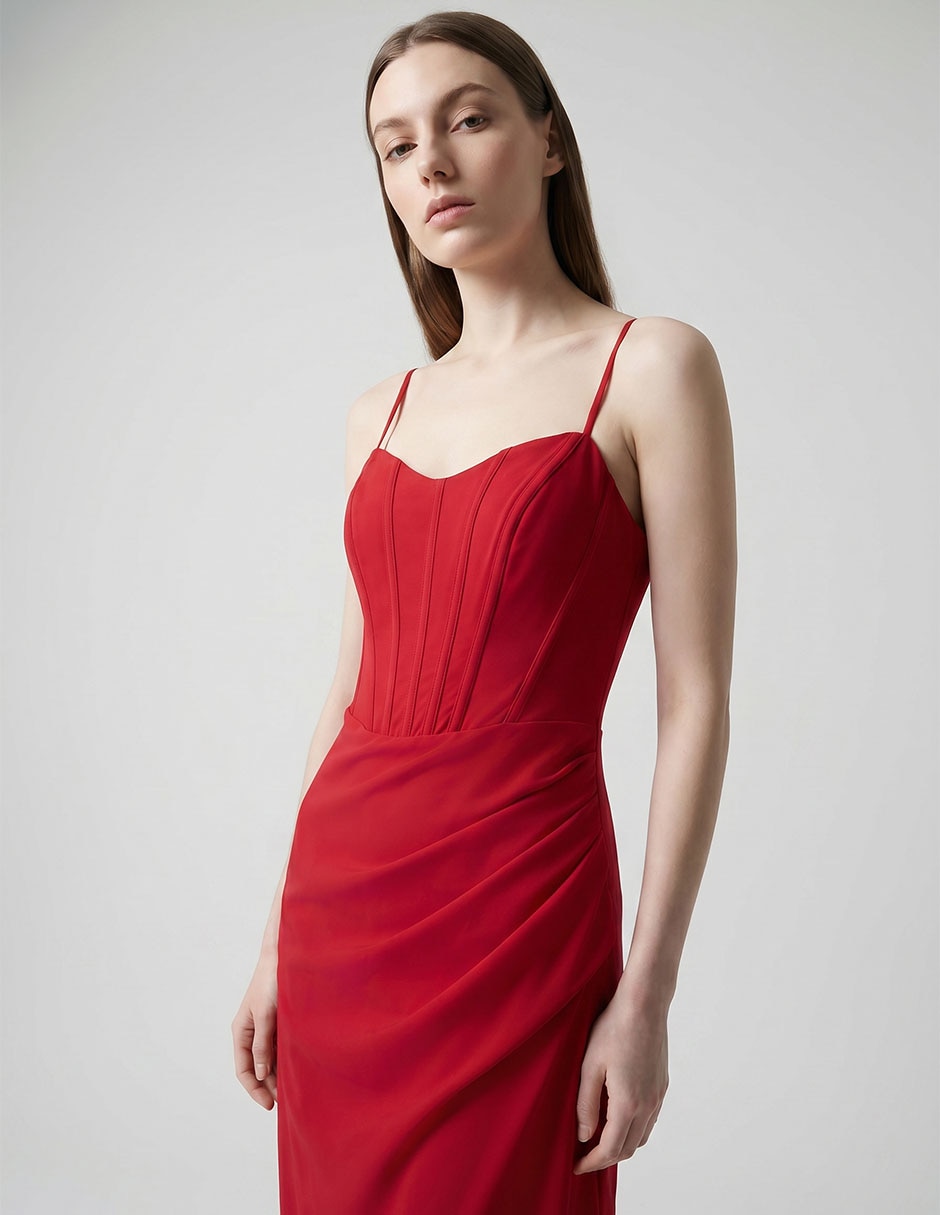 Vestido maxi de fiesta espada cruzada 3