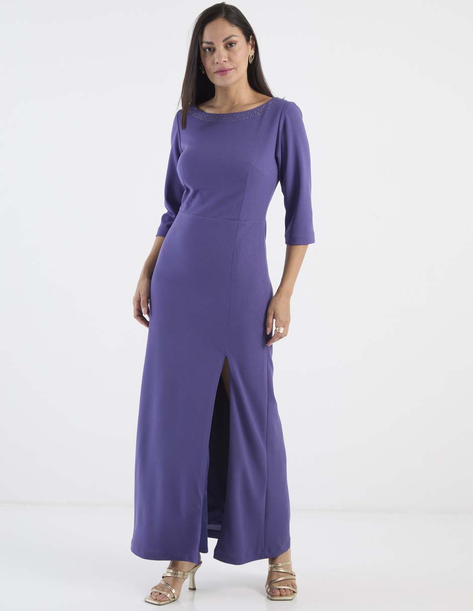 Vestido largo formal Karen Olivier para mujer