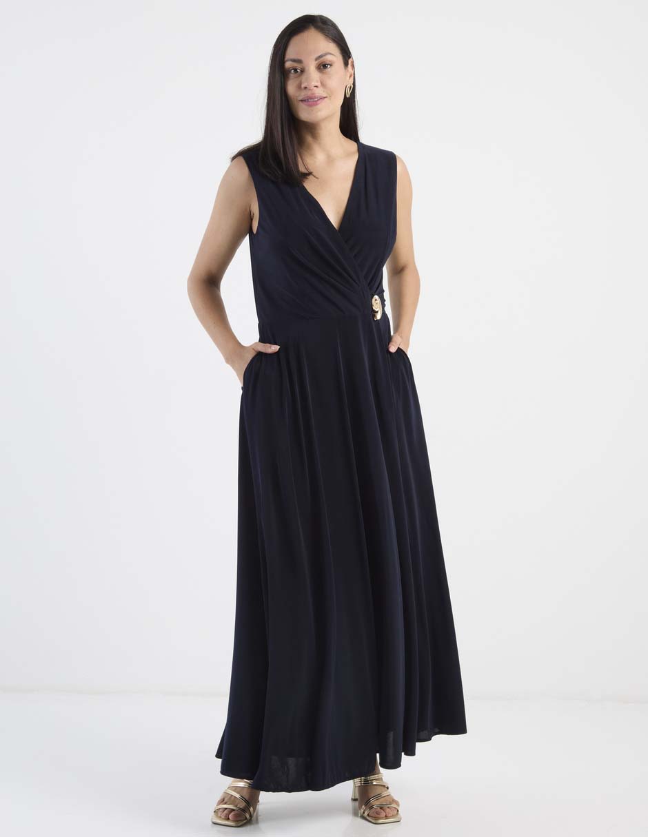 Vestido largo de fiesta escote V para mujer Vestido largo de fiesta escote V para mujer