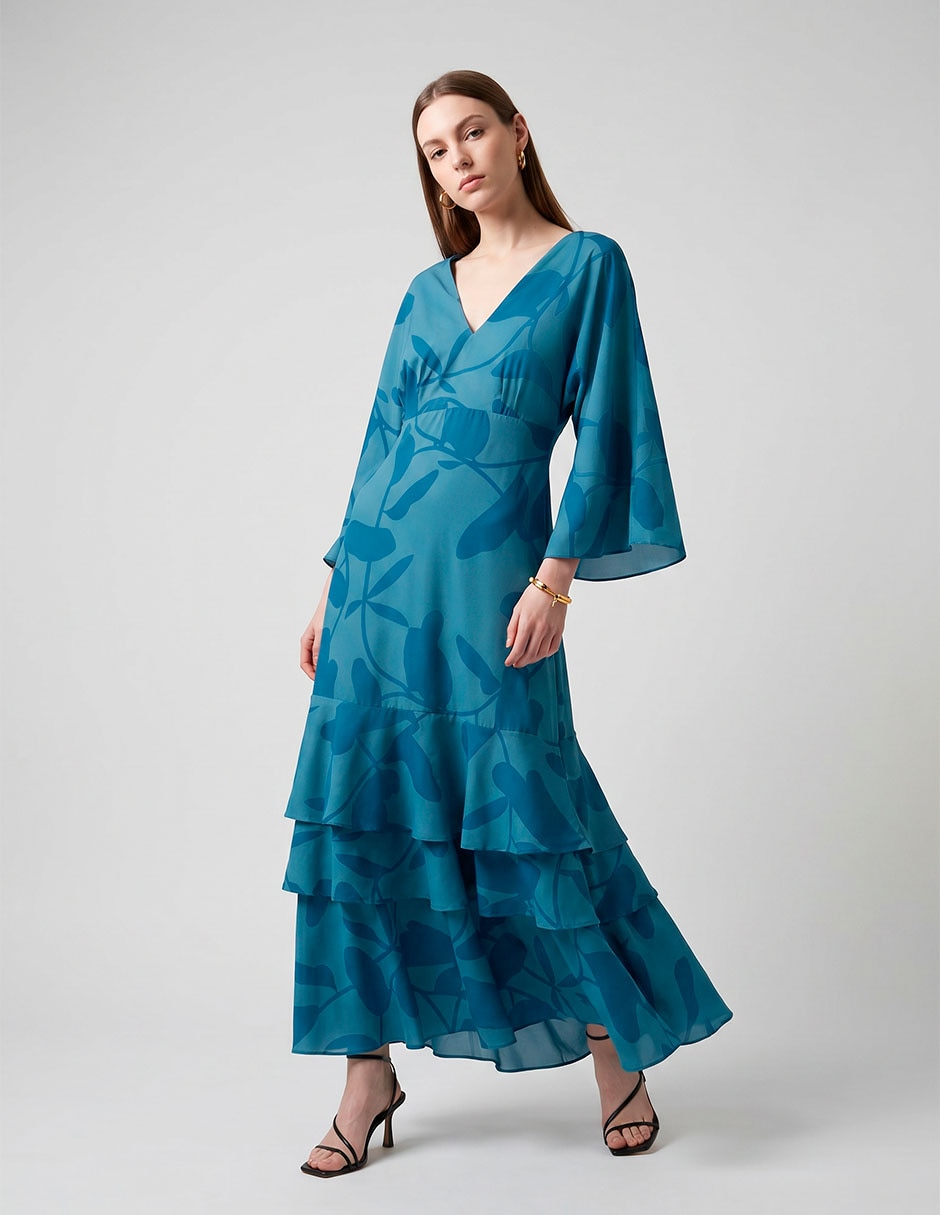 Vestido Largo Fiesta Familia Zomos Para Mujer