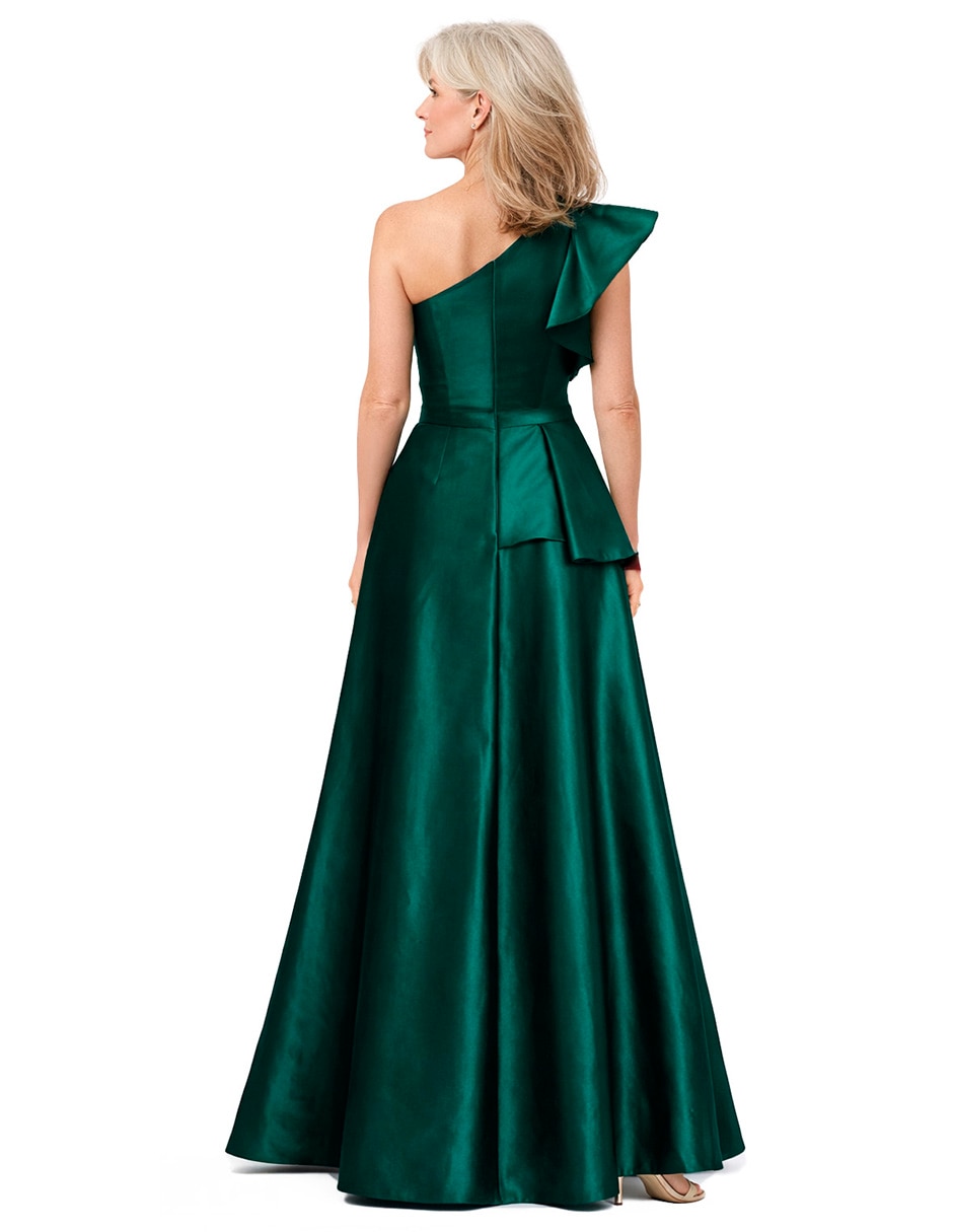 Vestido largo fiesta escote regular 3