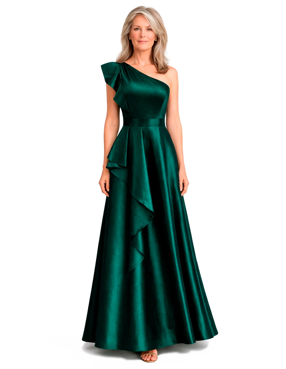 Vestido largo fiesta escote regular Vestido largo fiesta escote regular