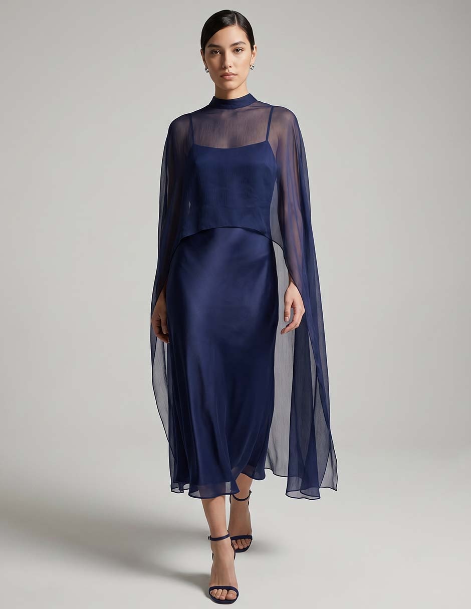 Vestido midi de fiesta