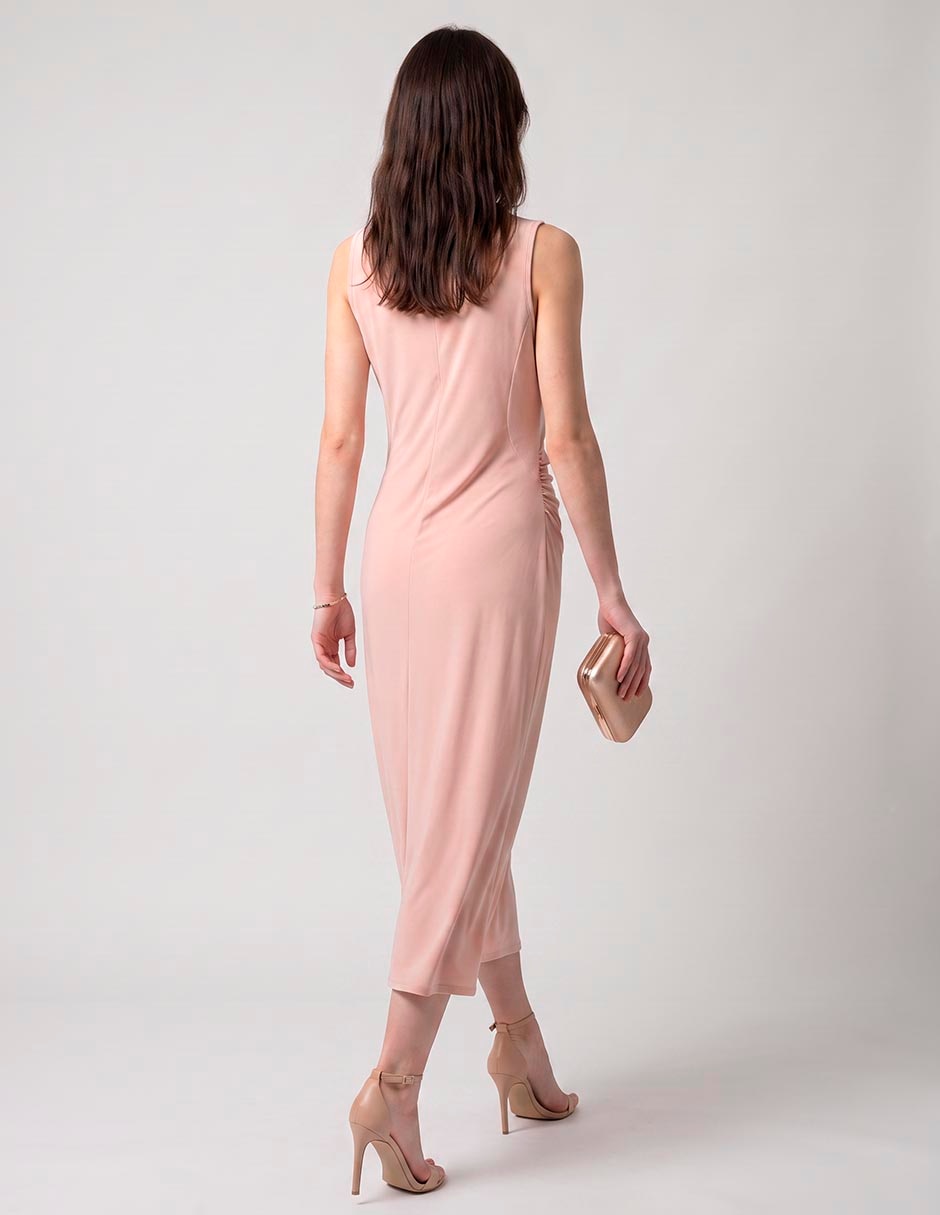 Vestido midi de fiesta escote medio 2