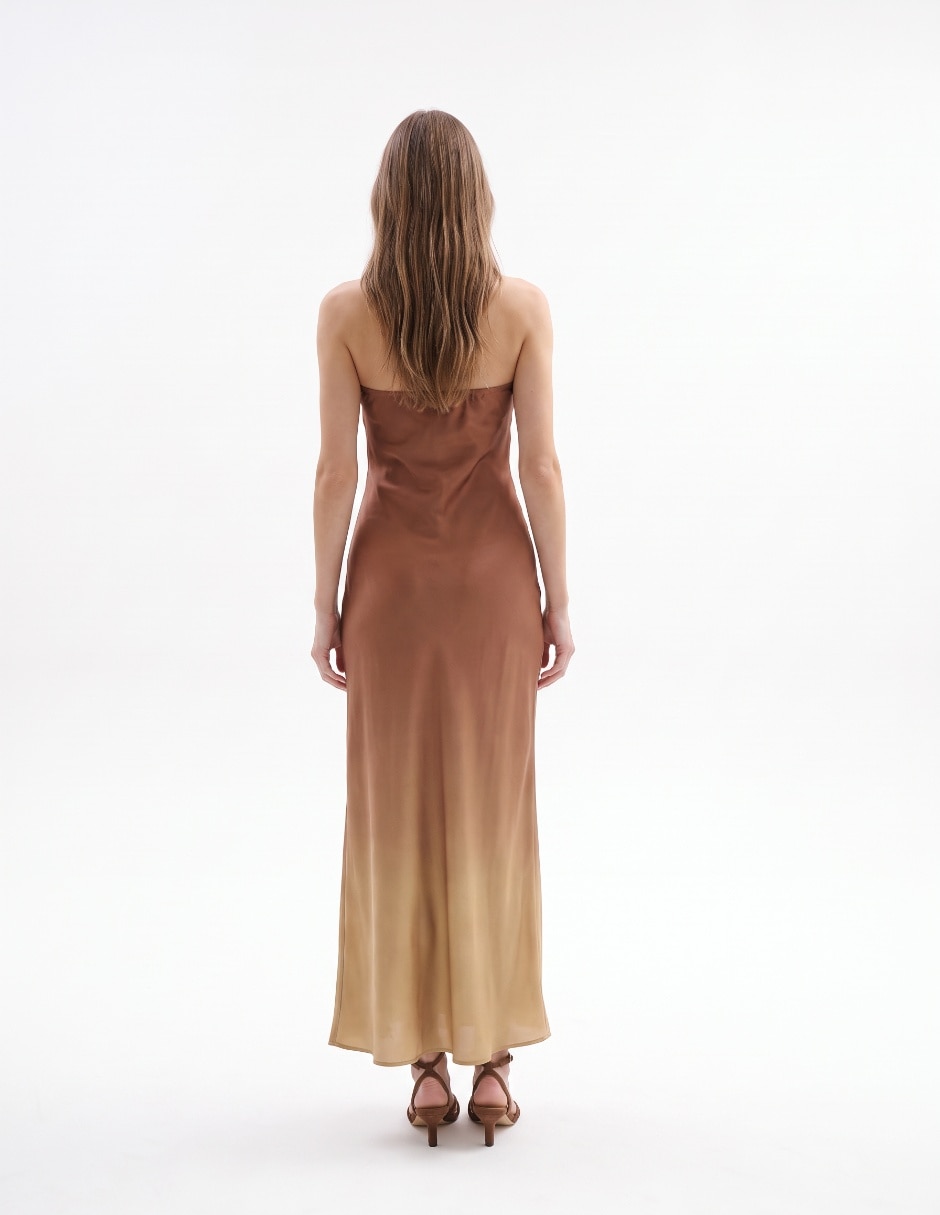 Vestido maxi de fiesta escote medio 2