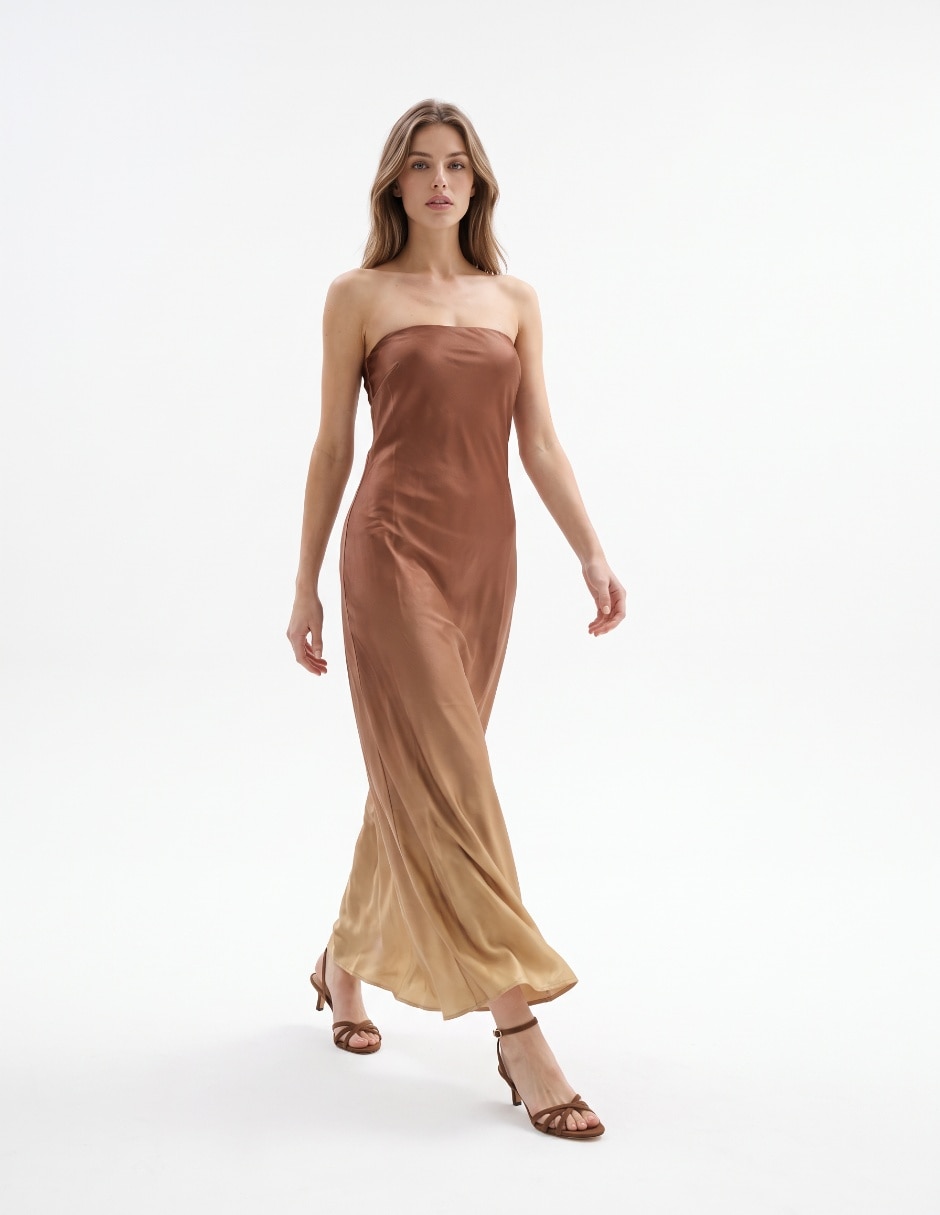 Vestido maxi de fiesta escote medio 3
