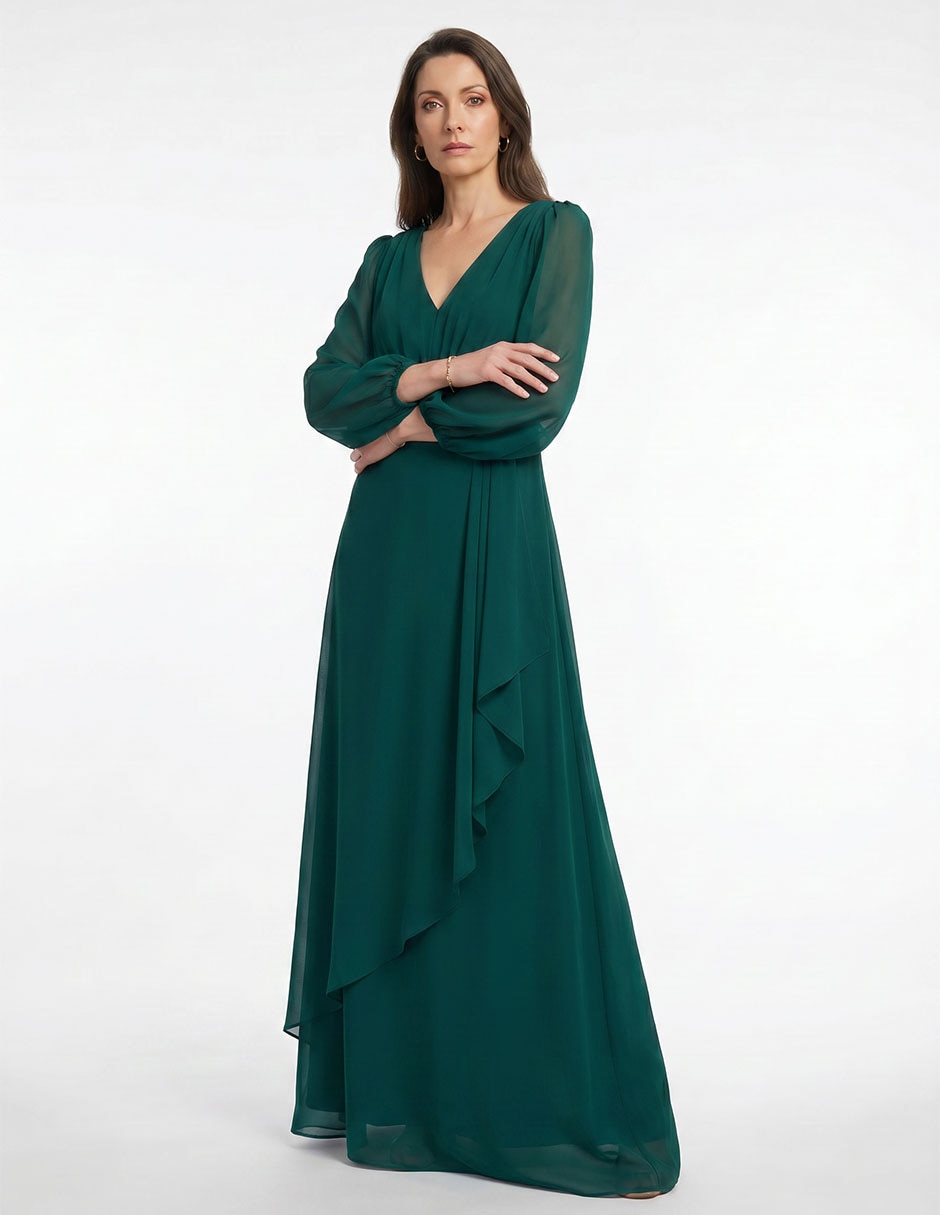 Vestido largo formal para mujer 4