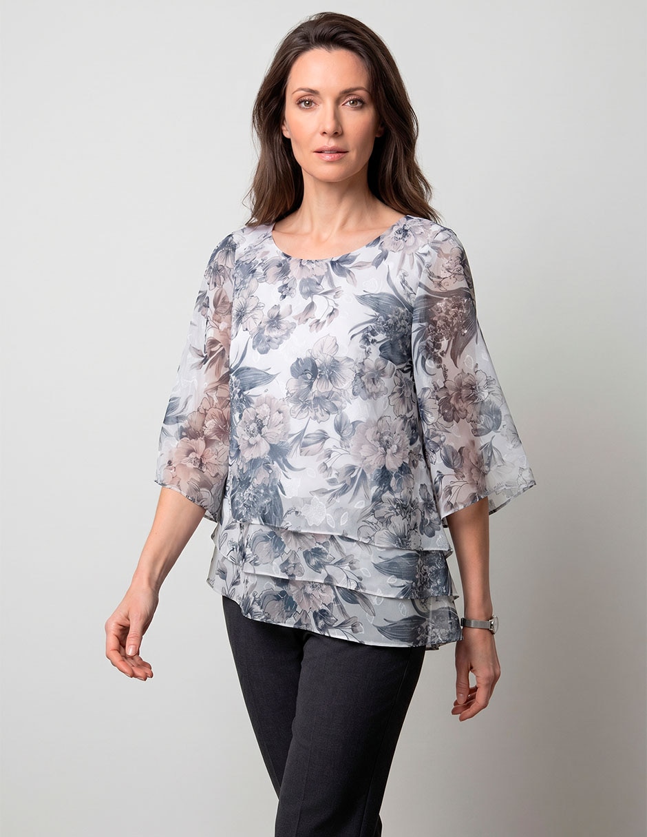 BLUSA NO APLICA manga Al Codo para mujer