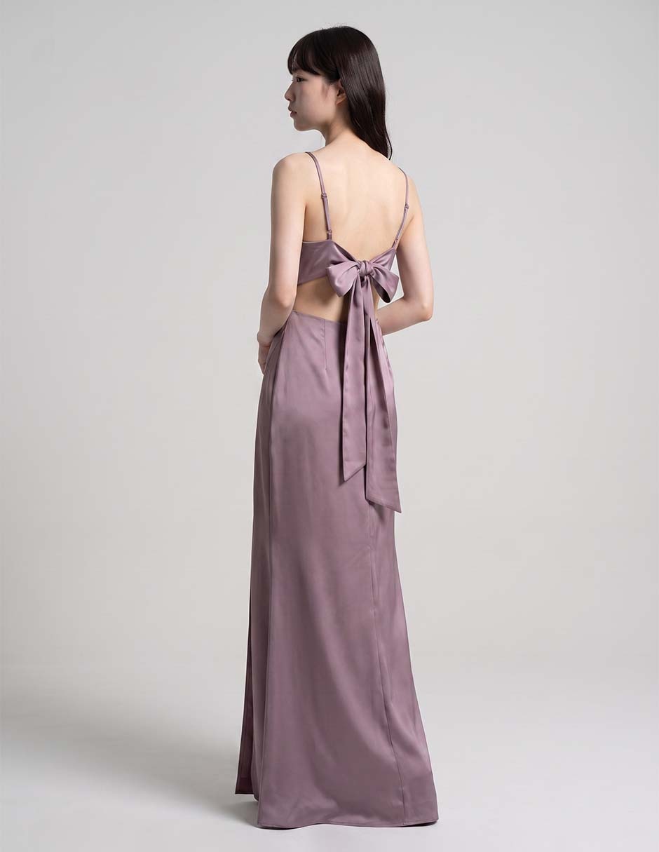 Vestido maxi de fiesta escote corazón 2
