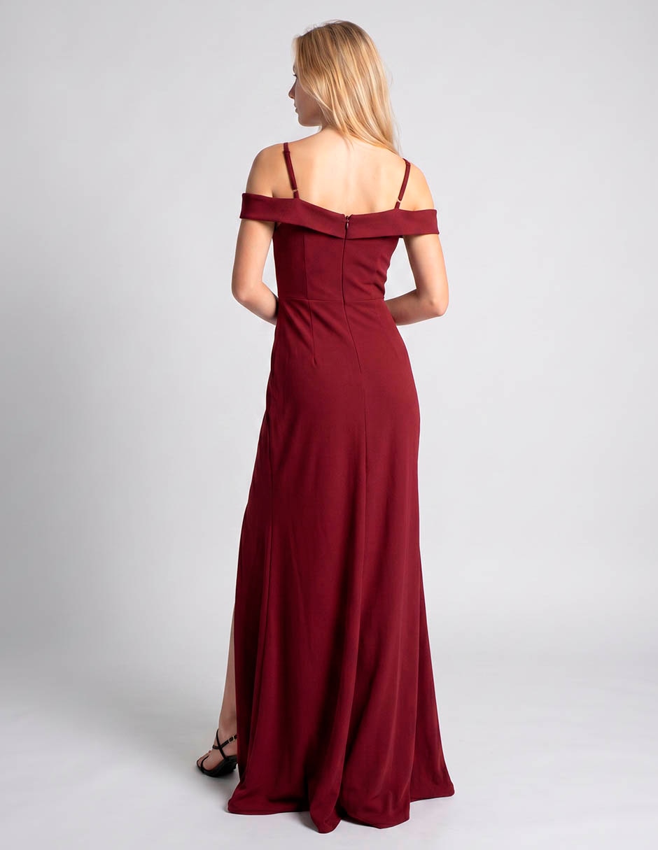 Vestido maxi de fiesta rue escote corazón