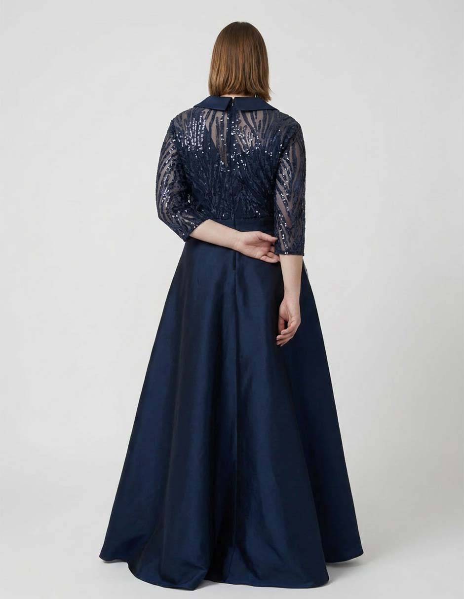 Vestido maxi de fiesta escote V 2