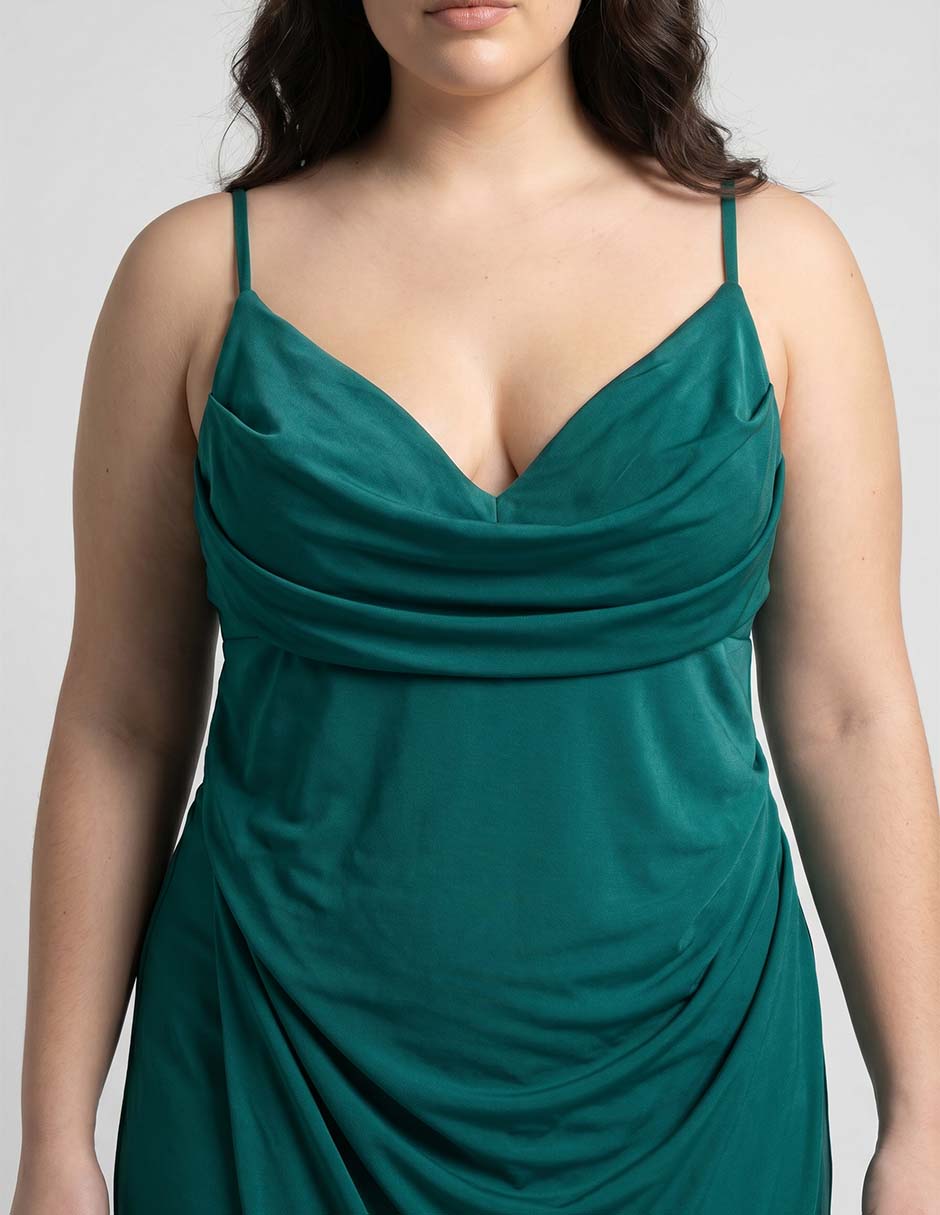 Vestido maxi de fiesta escote medio 3