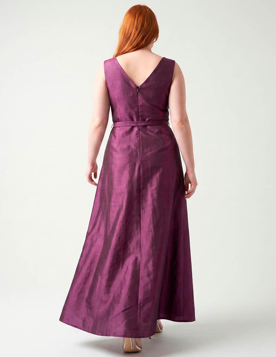 Vestido largo de fiesta escote V 2