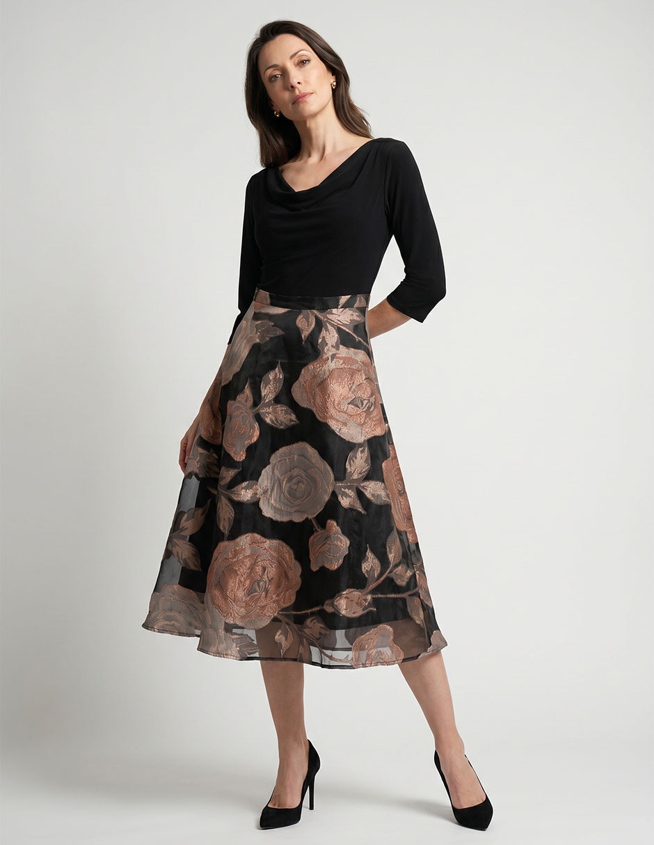 Vestido midi de fiesta para mujer