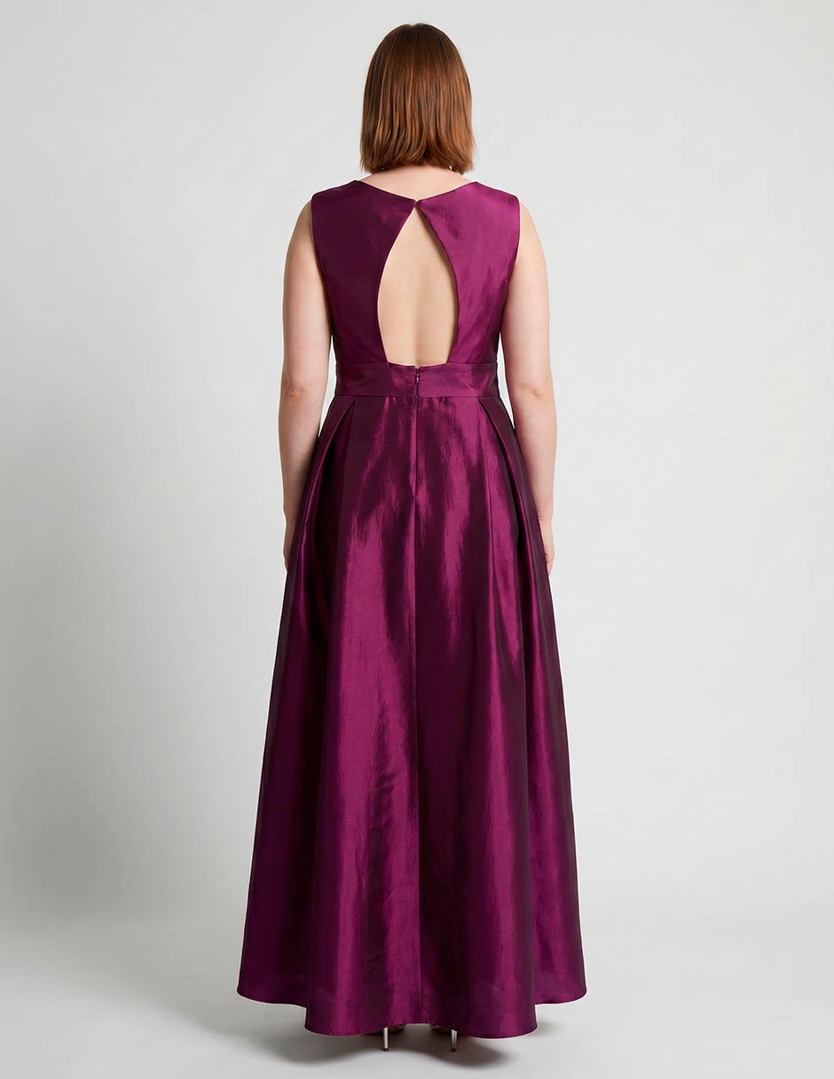 Vestido maxi de fiesta escote v 2