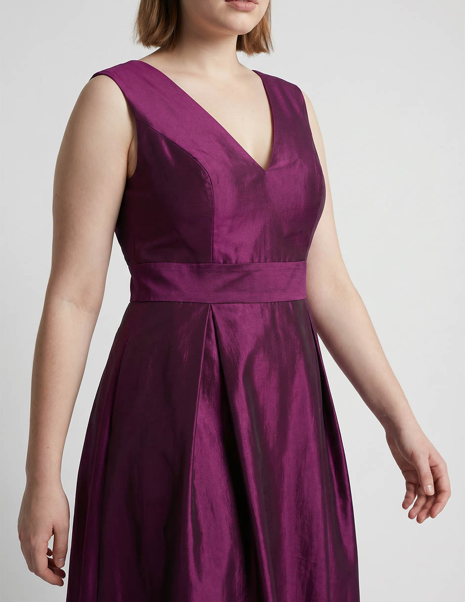 Vestido maxi de fiesta escote v 3