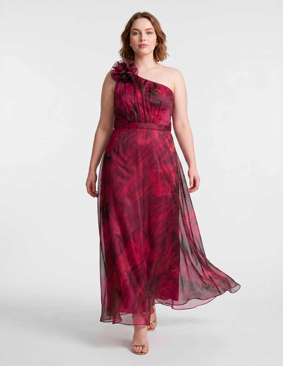 Vestido largo de fiesta escote medio Vestido largo de fiesta escote medio