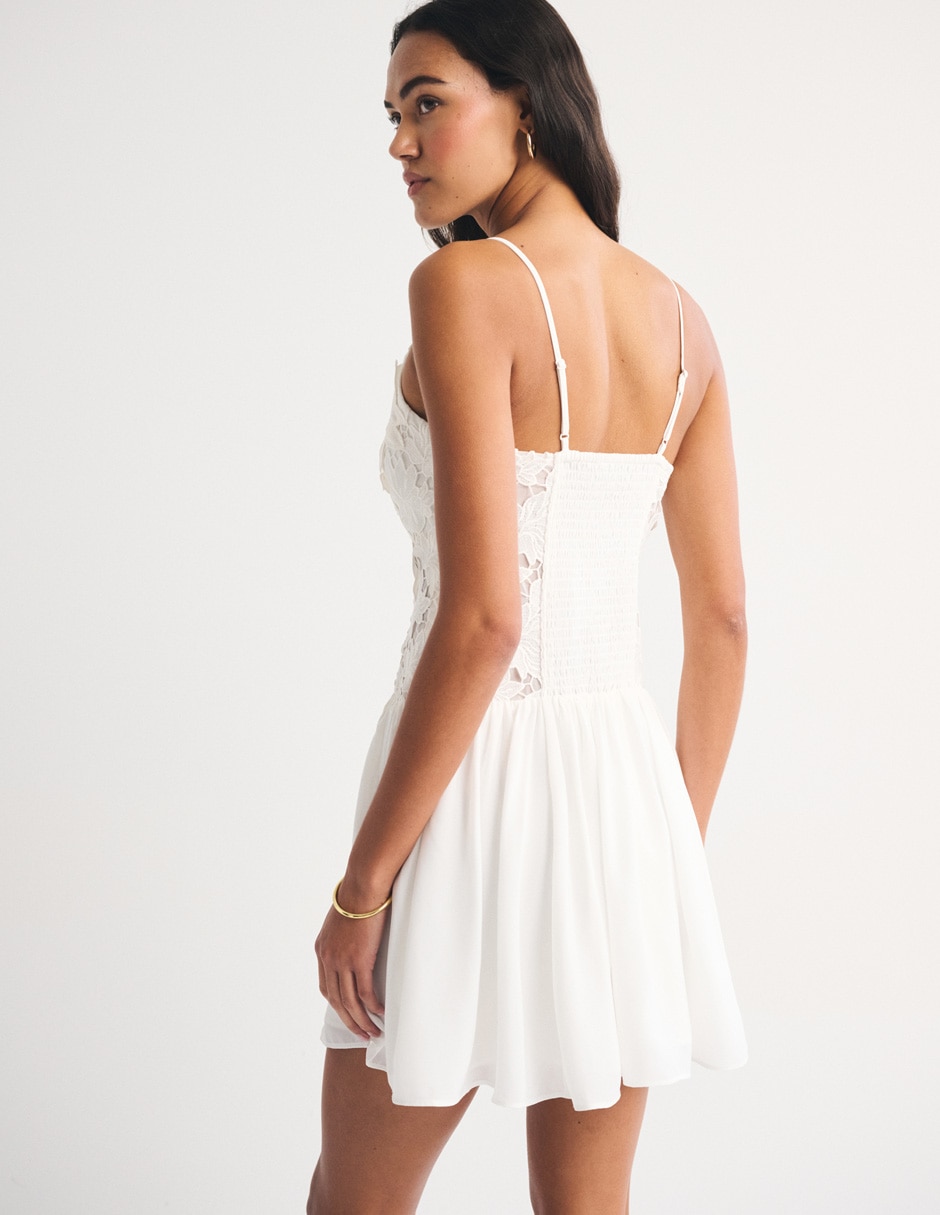 Vestido mini de fiesta Abercrombie& Fitch escote V 4