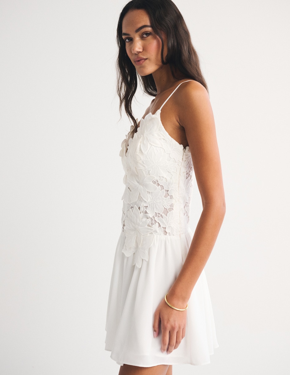 Vestido mini de fiesta Abercrombie& Fitch escote V 5