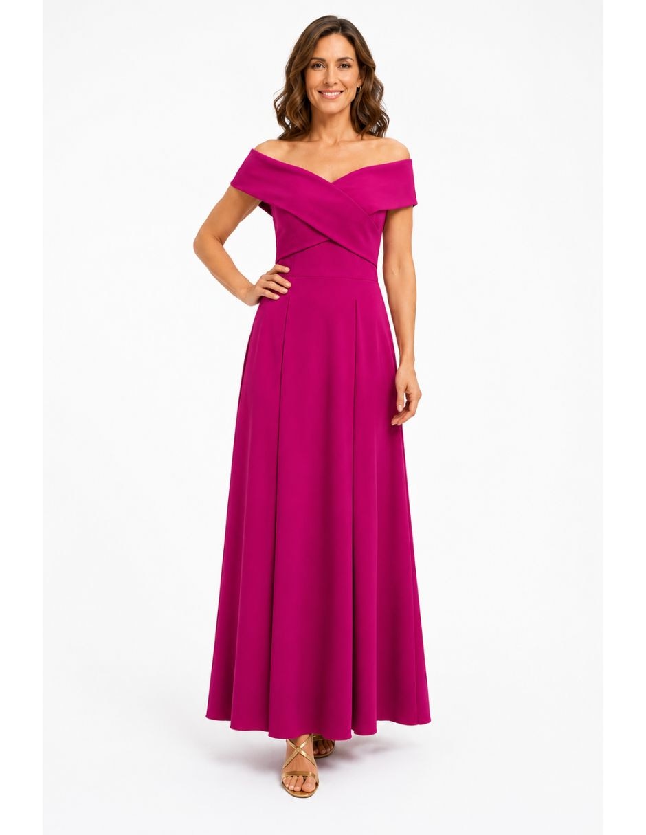 Vestido maxi de fiesta Damaia Atelier escote regular