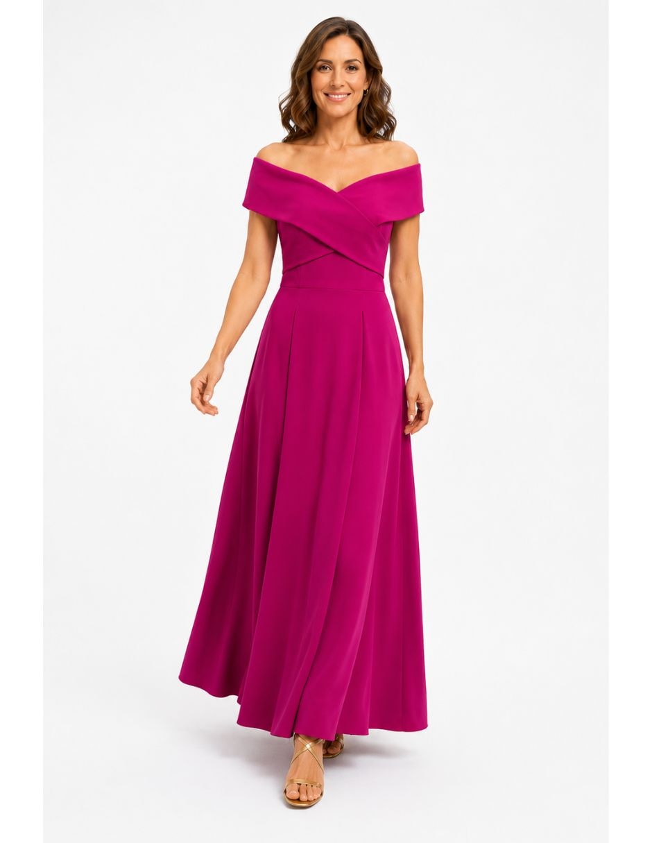 Vestido maxi de fiesta Damaia Atelier escote regular