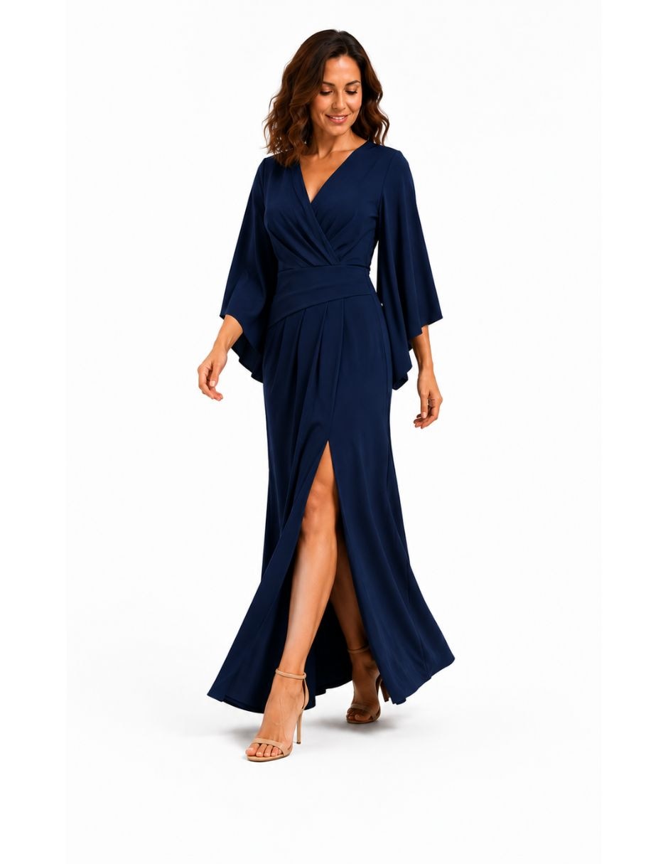 Vestido maxi de fiesta Damaia Atelier escote regular