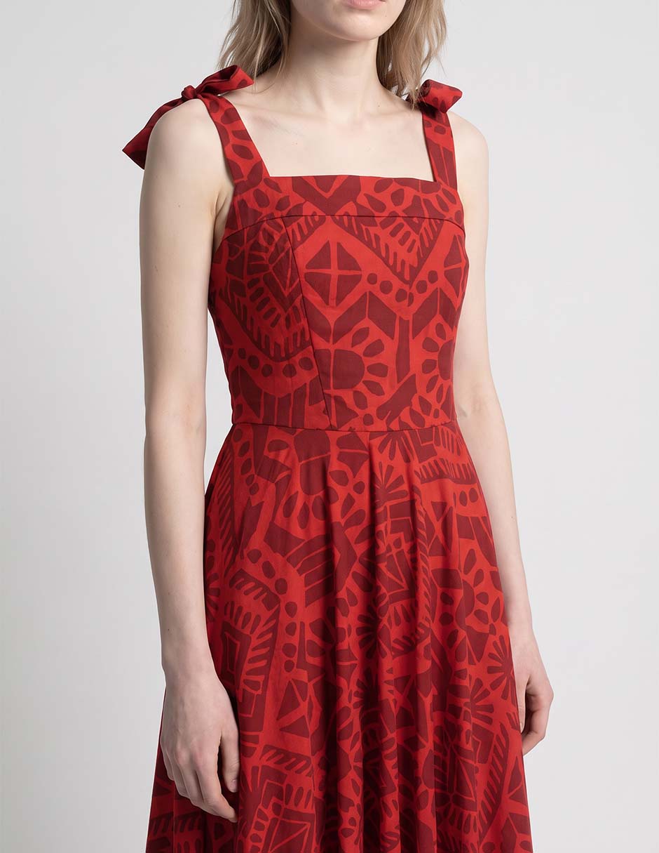 Vestido de fiesta zomos by sofia simon escote cuadrado