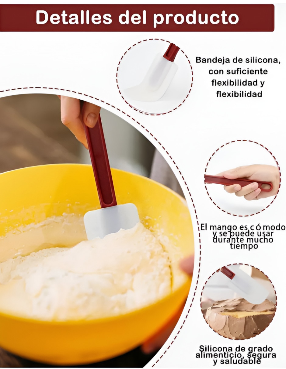 Set espátulas de silicón 3