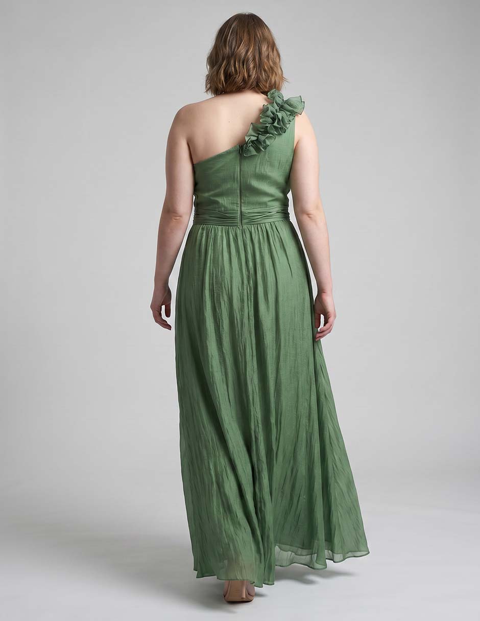 Vestido maxi de fiesta escote medio 2