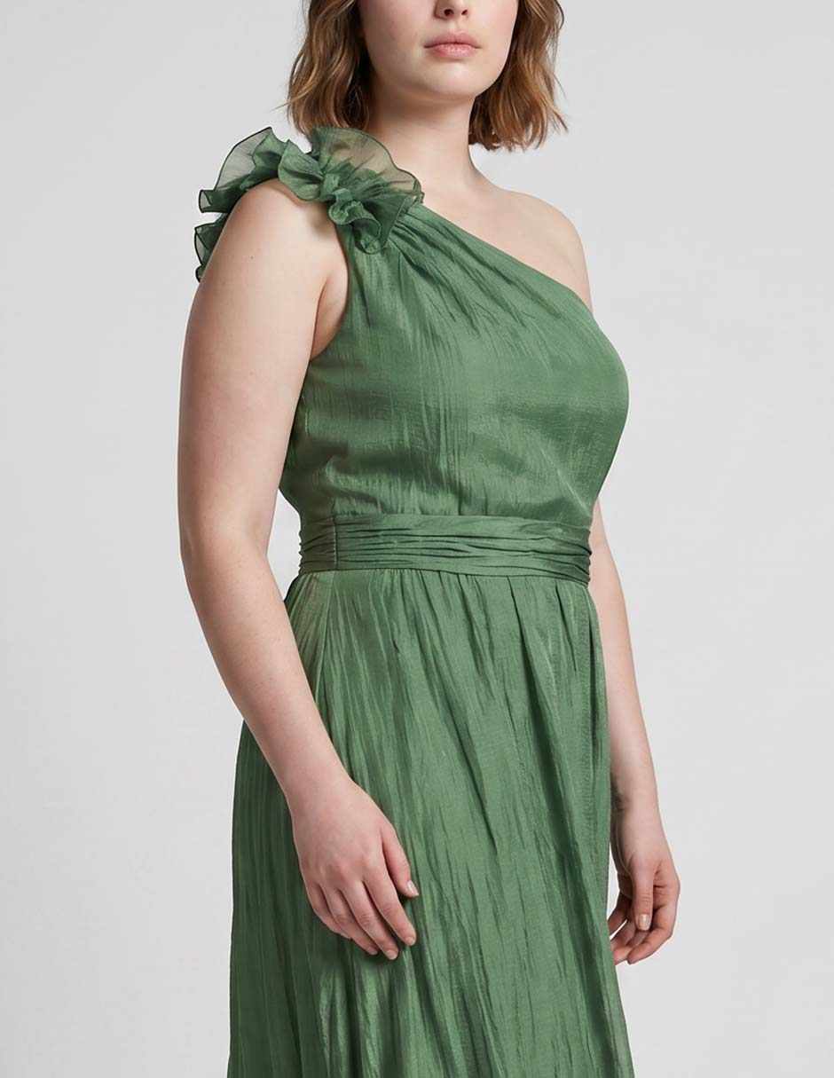 Vestido maxi de fiesta escote medio 3