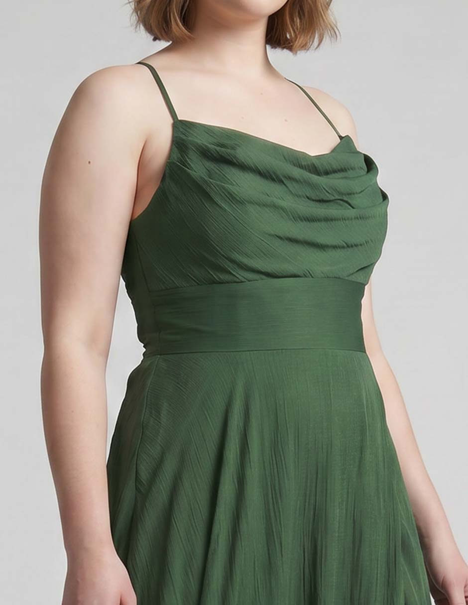 Vestido maxi de fiesta escote corazón 3