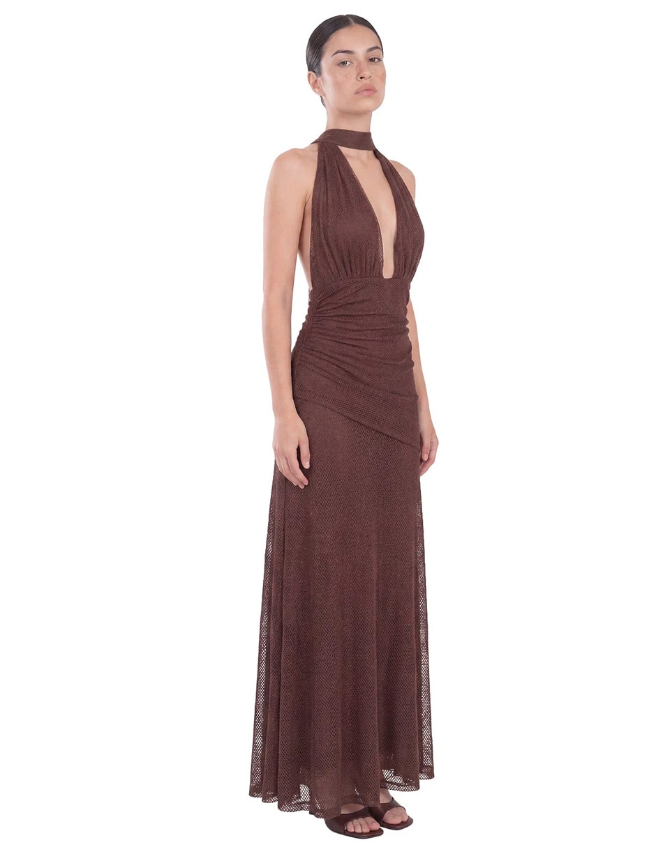 Vestido largo cocktail miranda tess primavera para mujer
