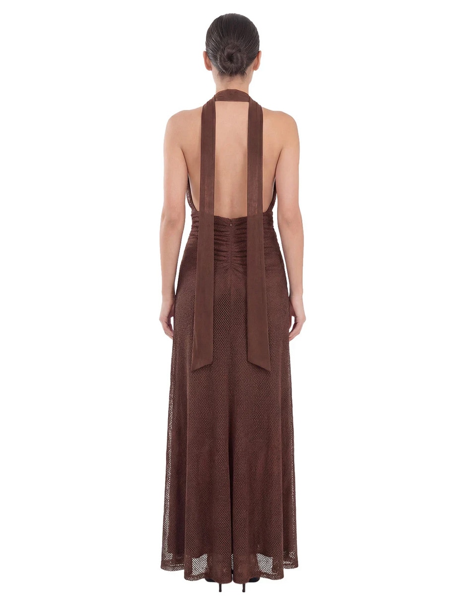 Vestido largo cocktail miranda tess primavera para mujer
