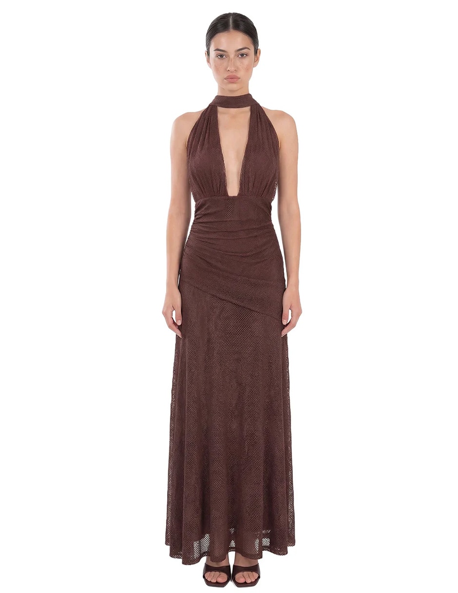 Vestido largo cocktail miranda tess primavera para mujer