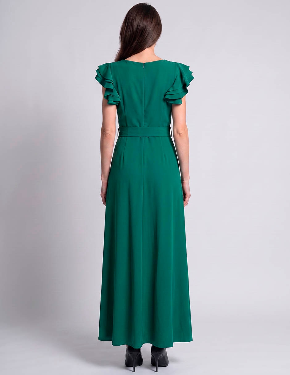 Vestido largo de de fiesta karen oliver para mujer 2