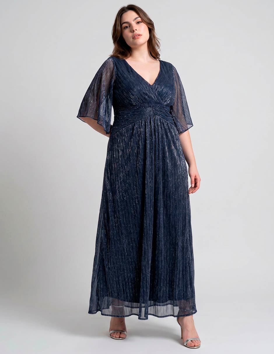 Vestido maxi de fiesta escote v para mujer Vestido maxi de fiesta escote v para mujer