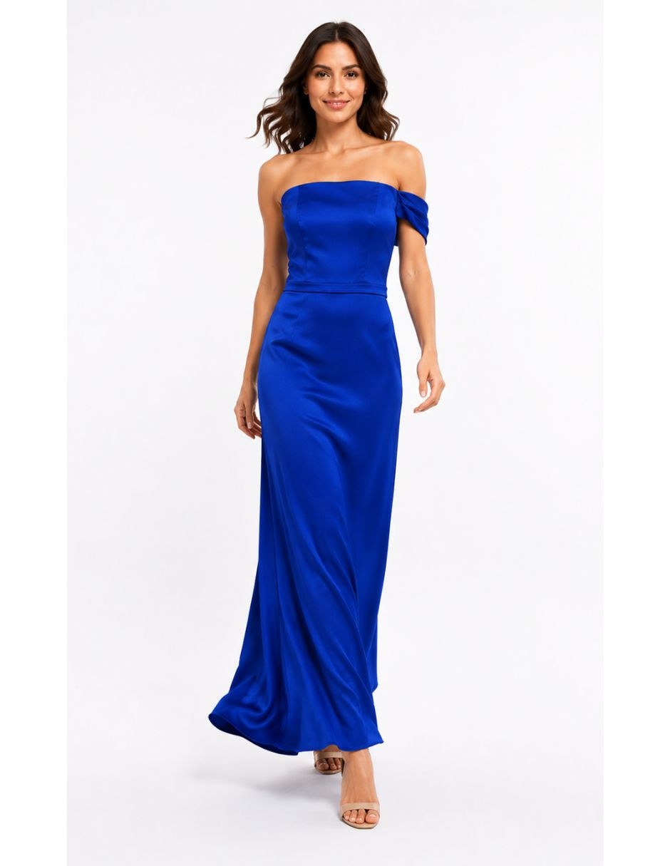 Vestido maxi de fiesta escote regular 2