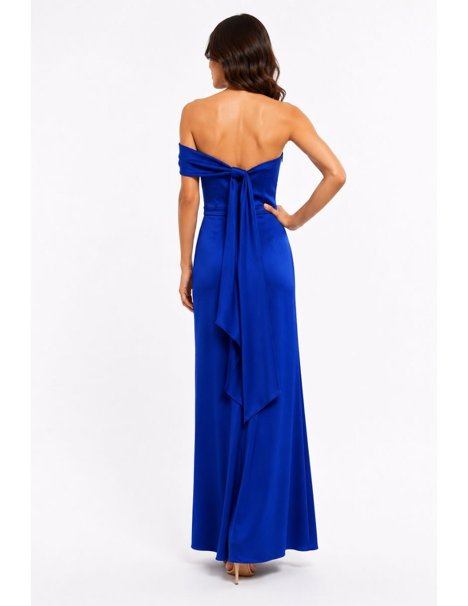 Vestido maxi de fiesta escote regular 4