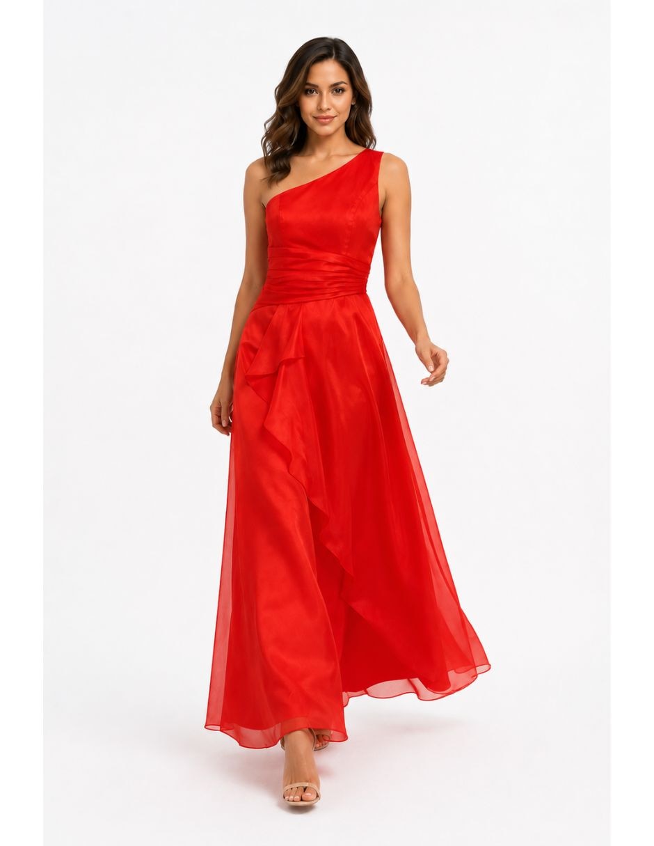 Vestido Maxi fiesta escote regular 2