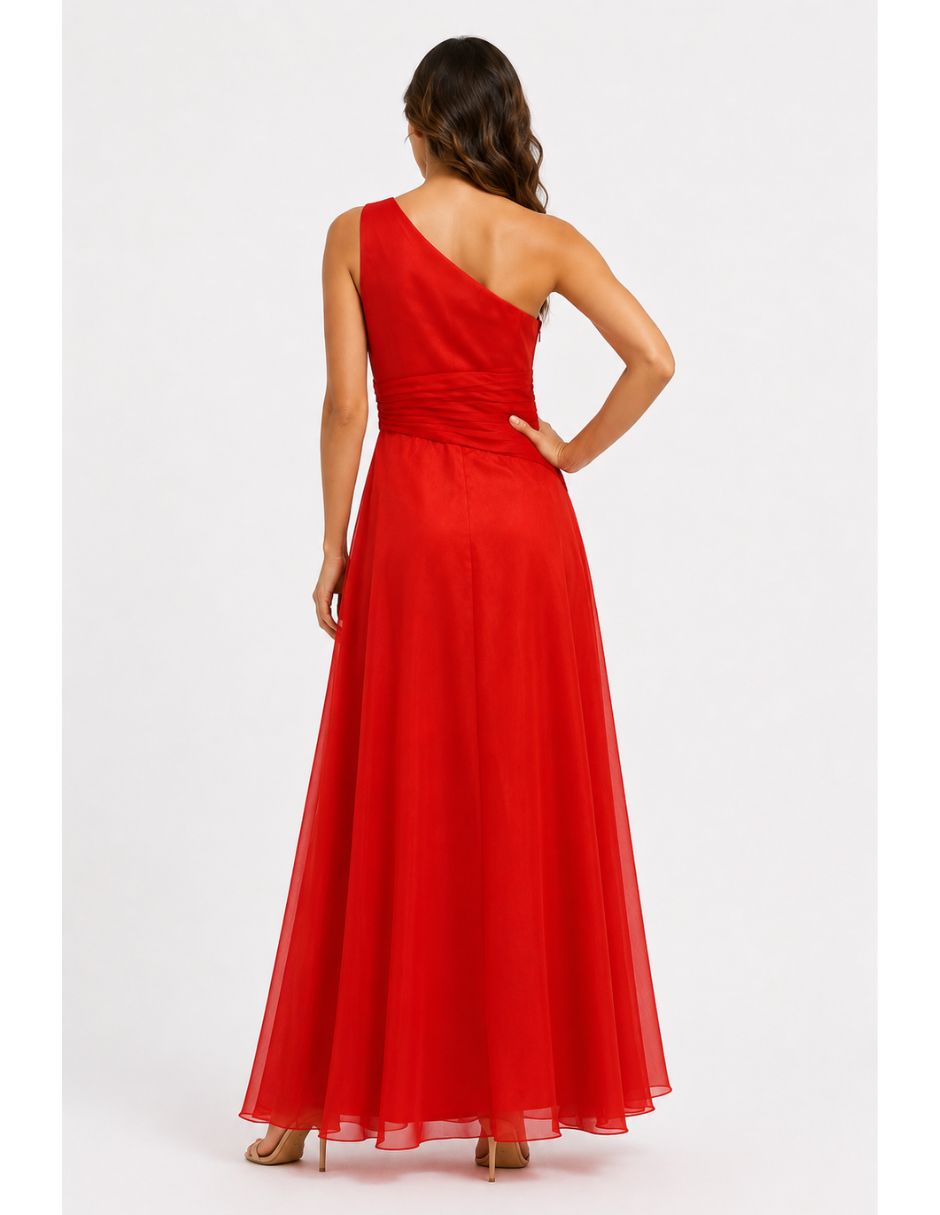 Vestido Maxi fiesta escote regular 3