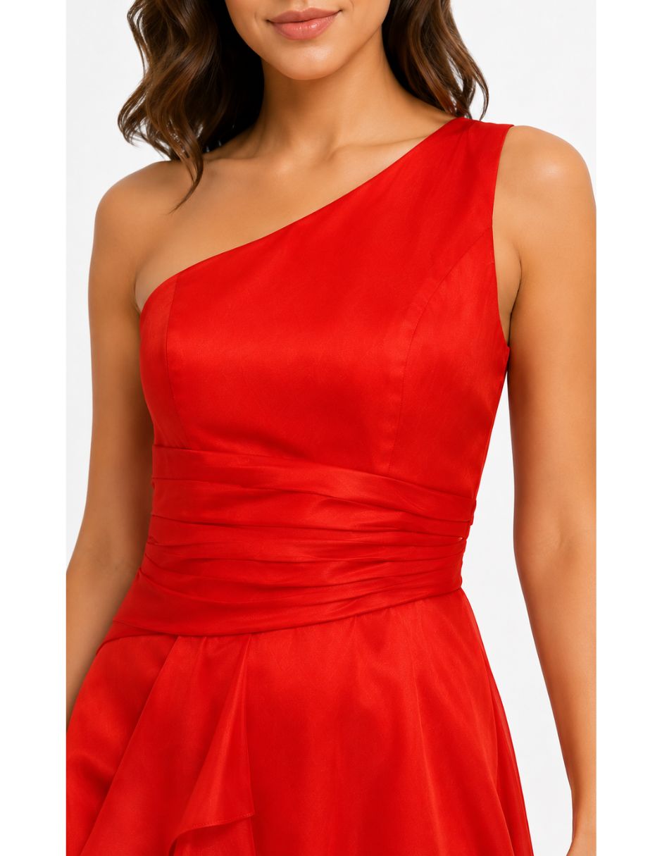 Vestido Maxi fiesta escote regular 4