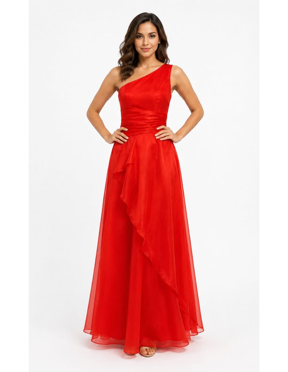 Vestido Maxi fiesta escote regular 5